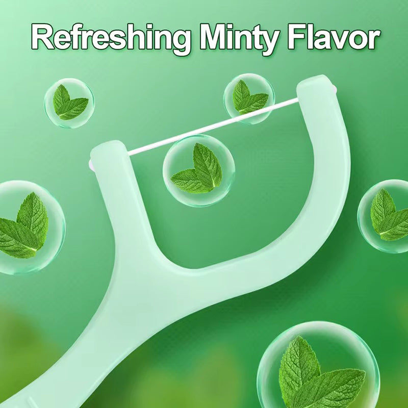 Mint-Flavored Floss Picks (100 pcs)