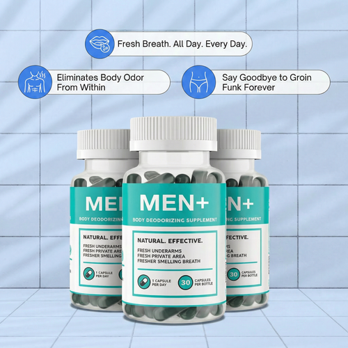 MEN+ Body Armor Chlorophyll Pill — For Body Odor, Breath & Intimate Freshness