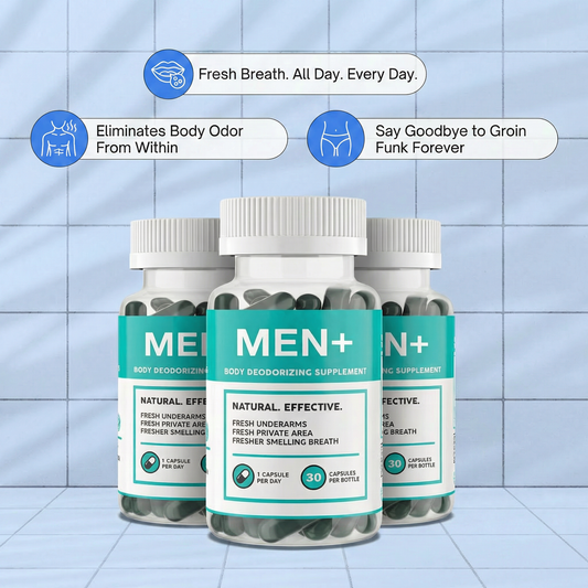MEN+ Body Armor Chlorophyll Pill — For Body Odor, Breath & Intimate Freshness